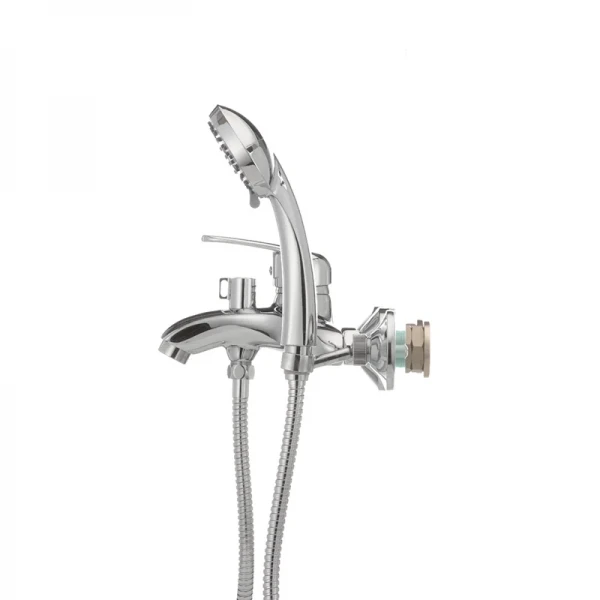 Смеситель для ванны Haiba Magic 009 с красной ручкой (HB0698)