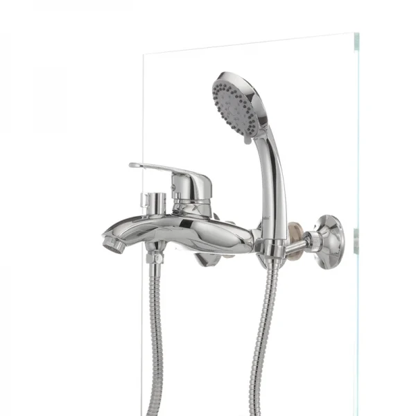 Смеситель для ванны Haiba Magic 009 с красной ручкой (HB0698)