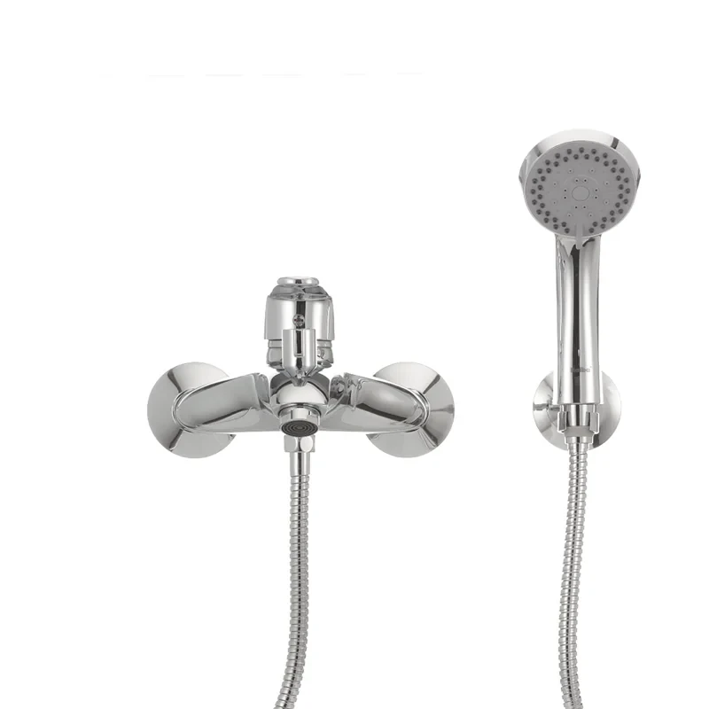 Змішувач для ванни Haiba Magic 009 з червоною ручкою (HB0698)