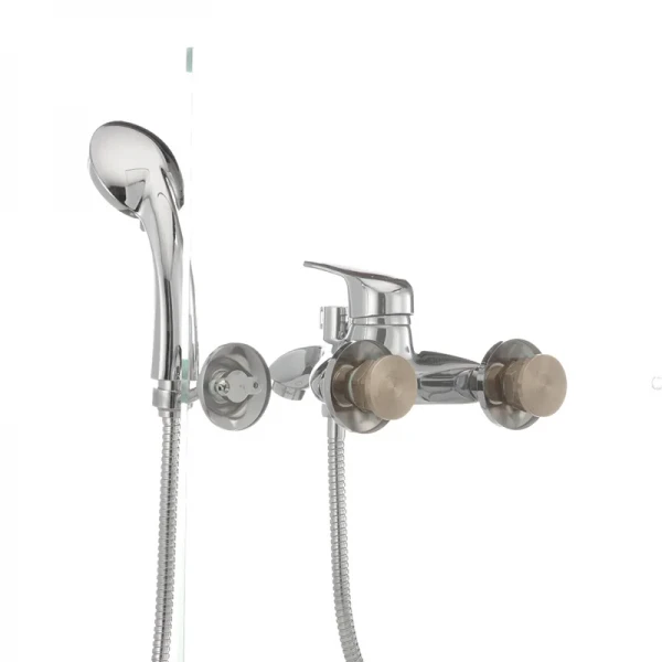 Смеситель для ванны Haiba Magic 009 с красной ручкой (HB0698)