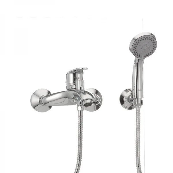 Смеситель для ванны Haiba Magic 009 с красной ручкой (HB0698)