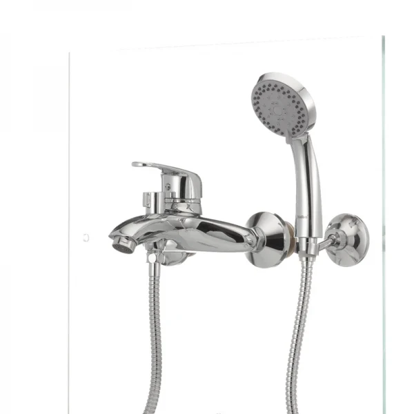 Смеситель для ванны Haiba Magic 009 с красной ручкой (HB0698)