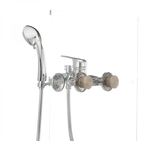 Смеситель для ванны Haiba Magic 009 с красной ручкой (HB0698)