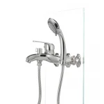 Смеситель для ванны Haiba Magic 009 с красной ручкой (HB0698)