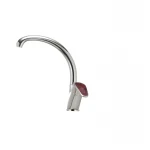 Смеситель для кухни Haiba Magic 011 с красной ручкой (HB0699)