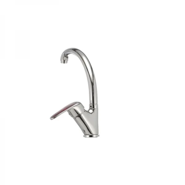 Смеситель для кухни Haiba Magic 011 с красной ручкой (HB0699)