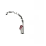 Смеситель для кухни Haiba Magic 011 с красной ручкой (HB0699)