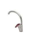 Смеситель для кухни Haiba Magic 011 с красной ручкой (HB0699)