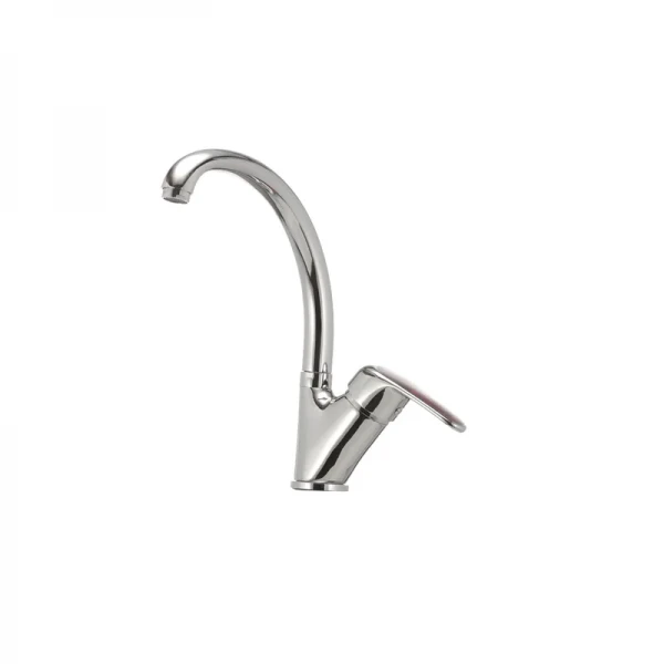 Смеситель для кухни Haiba Magic 011 с красной ручкой (HB0699)