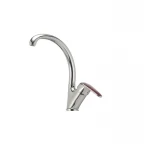 Смеситель для кухни Haiba Magic 011 с красной ручкой (HB0699)