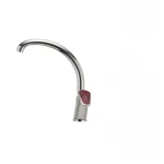 Смеситель для кухни Haiba Magic 011 с красной ручкой (HB0699)