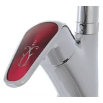 Смеситель для кухни Haiba Magic 011 с красной ручкой (HB0699)