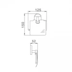 Бумагодержатель с крышкой Haiba HB1903 (HB0700)