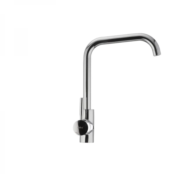 Змішувач для кухні Haiba Hans 011-G латунний хром, одноважільний з поворотним виливом (HB0785)