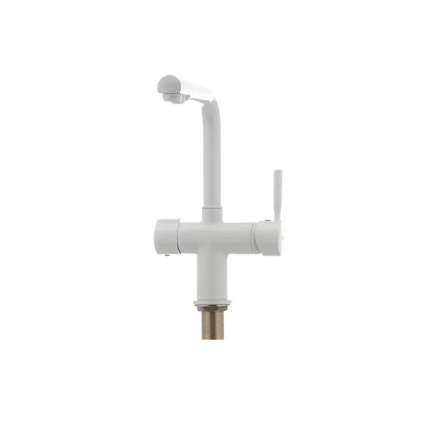 Смеситель для кухни Haiba Hans 021 с вых. для питьевой воды (белый) (HB0842)