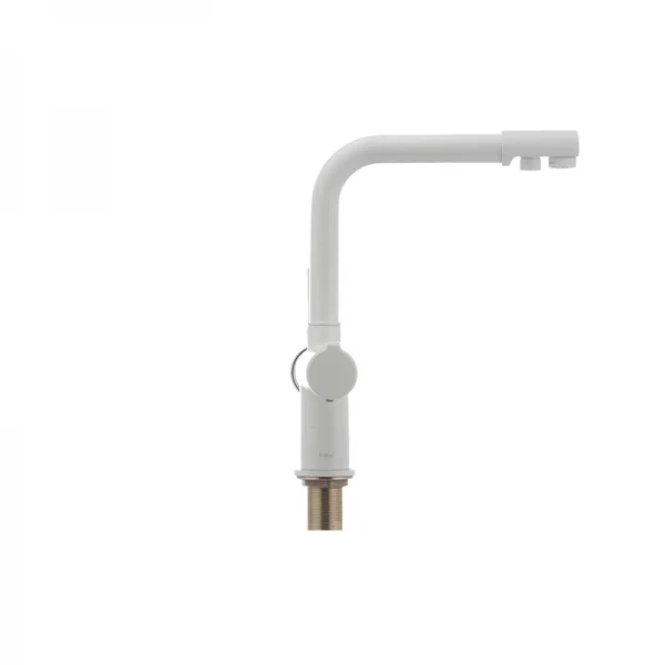 Смеситель для кухни Haiba Hans 021 с вых. для питьевой воды (белый) (HB0842)