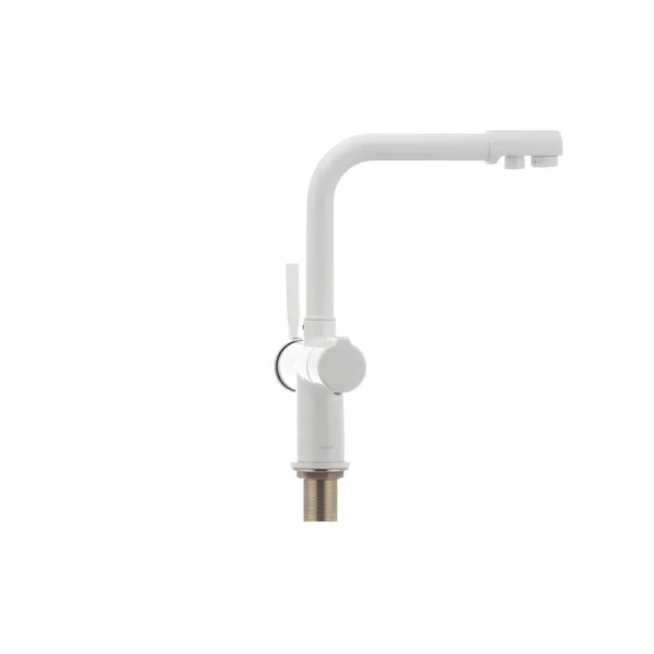 Смеситель для кухни Haiba Hans 021 с вых. для питьевой воды (белый) (HB0842)