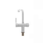 Смеситель для кухни Haiba Hans 021 с вых. для питьевой воды (белый) (HB0842)