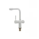 Смеситель для кухни Haiba Hans 021 с вых. для питьевой воды (белый) (HB0842)