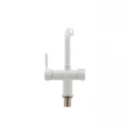 Смеситель для кухни Haiba Hans 021 с вых. для питьевой воды (белый) (HB0842)