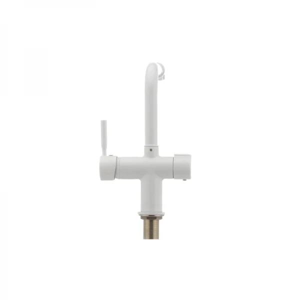 Смеситель для кухни Haiba Hans 021 с вых. для питьевой воды (белый) (HB0842)