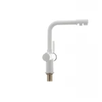 Смеситель для кухни Haiba Hans 021 с вых. для питьевой воды (белый) (HB0842)