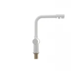 Смеситель для кухни Haiba Hans 021 с вых. для питьевой воды (белый) (HB0842)