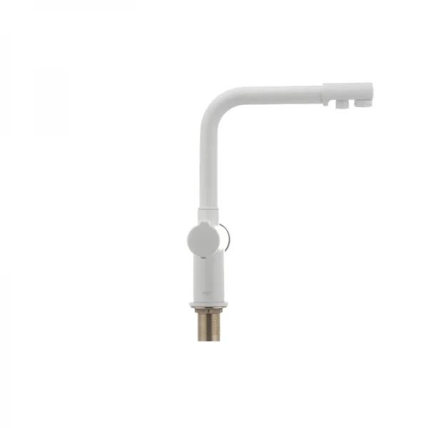 Смеситель для кухни Haiba Hans 021 с вых. для питьевой воды (белый) (HB0842)