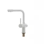 Смеситель для кухни Haiba Hans 021 с вых. для питьевой воды (белый) (HB0842)