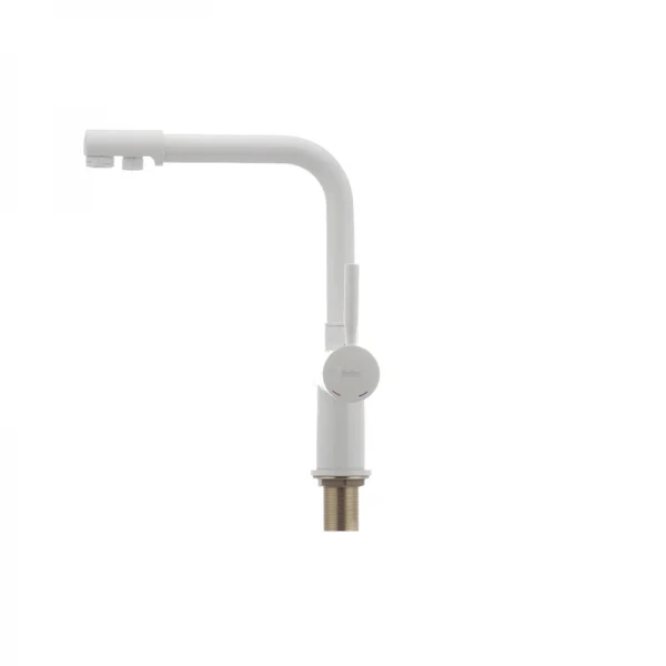 Смеситель для кухни Haiba Hans 021 с вых. для питьевой воды (белый) (HB0842)