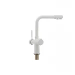 Смеситель для кухни Haiba Hans 021 с вых. для питьевой воды (белый) (HB0842)