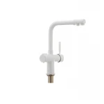 Смеситель для кухни Haiba Hans 021 с вых. для питьевой воды (белый) (HB0842)