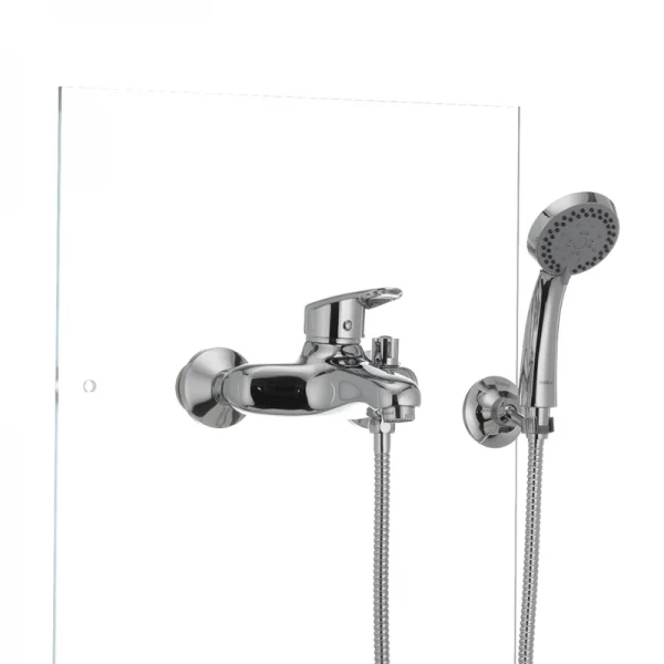Змішувач для ванни Haiba Disk 009 латунний хромований одноважільний з коротким зливом (HB0895)