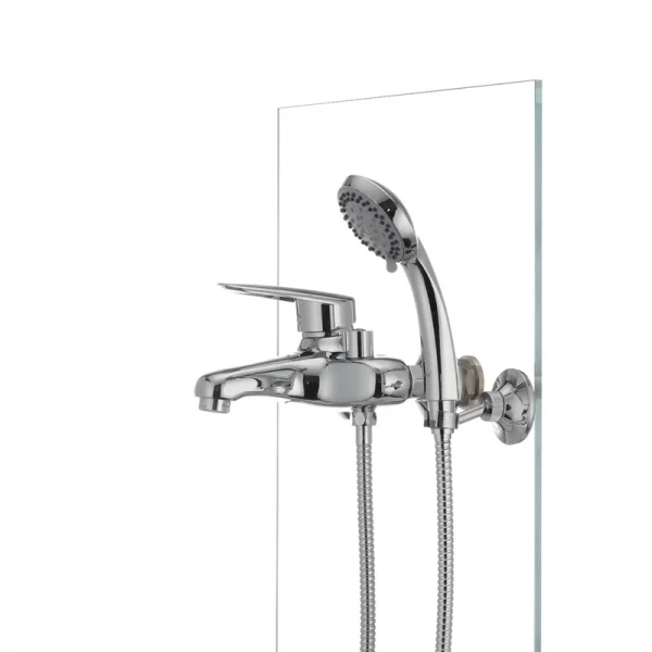 Змішувач для ванни Haiba Disk 009 латунний хромований одноважільний з коротким зливом (HB0895)