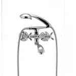 Змішувач для ванни Haiba Dominox 142 латунний хромований двохвентильний (HB0905)