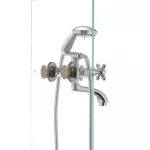 Змішувач для ванни Haiba Dominox 142 латунний хромований двохвентильний (HB0905)