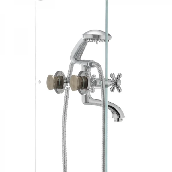 Змішувач для ванни Haiba Dominox 142 латунний хромований двохвентильний (HB0905)