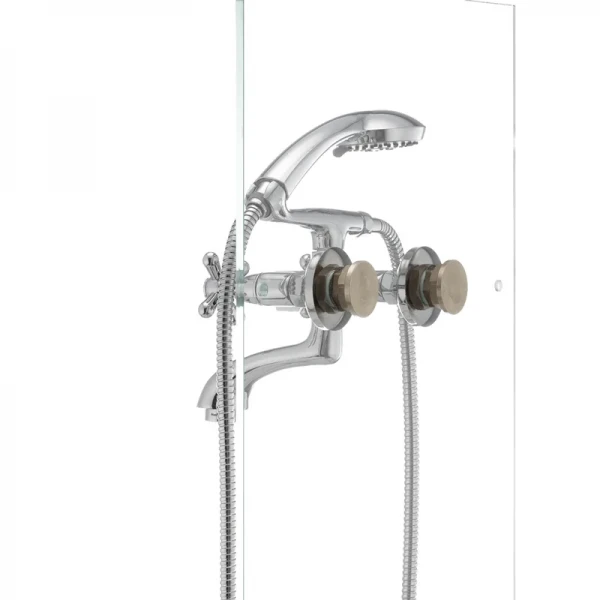 Змішувач для ванни Haiba Dominox 142 латунний хромований двохвентильний (HB0905)