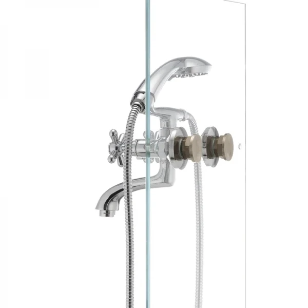 Змішувач для ванни Haiba Dominox 142 латунний хромований двохвентильний (HB0905)