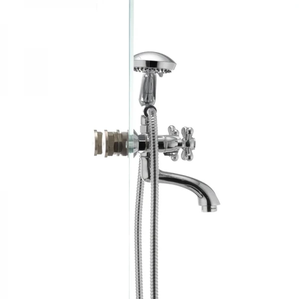 Змішувач для ванни Haiba Dominox 142 латунний хромований двохвентильний (HB0905)