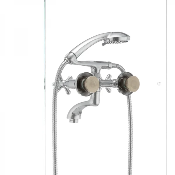 Змішувач для ванни Haiba Dominox 142 латунний хромований двохвентильний (HB0905)
