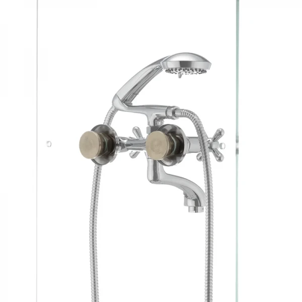Змішувач для ванни Haiba Dominox 142 латунний хромований двохвентильний (HB0905)