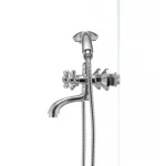 Змішувач для ванни Haiba Dominox 142 латунний хромований двохвентильний (HB0905)