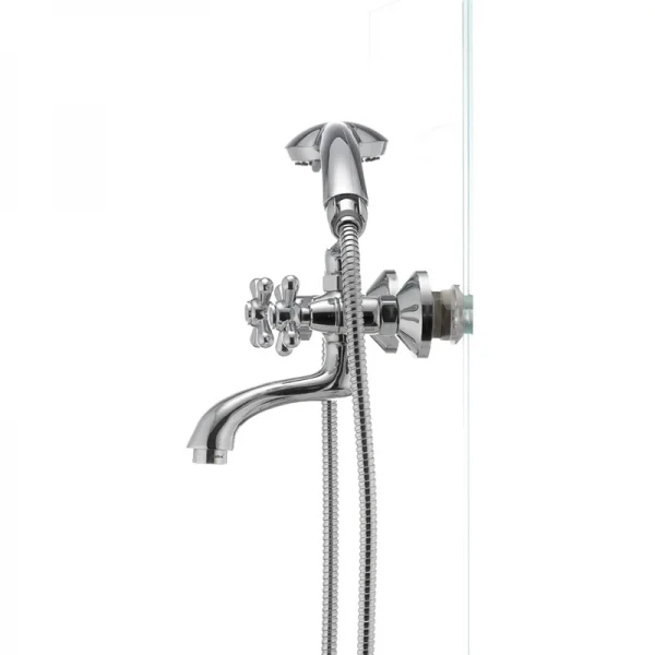 Змішувач для ванни Haiba Dominox 142 латунний хромований двохвентильний (HB0905)