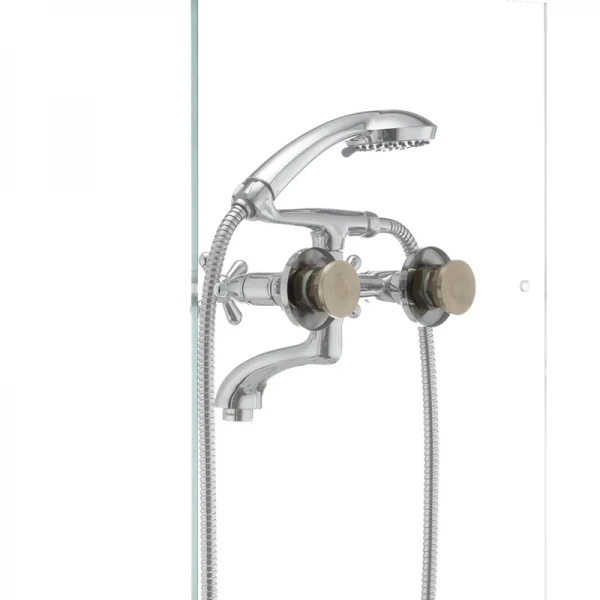 Змішувач для ванни Haiba Dominox 142 латунний хромований двохвентильний (HB0905)