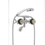 Змішувач для ванни Haiba Dominox 142 латунний хромований двохвентильний (HB0905)