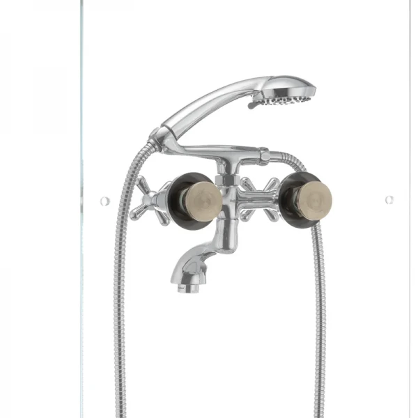 Змішувач для ванни Haiba Dominox 142 латунний хромований двохвентильний (HB0905)