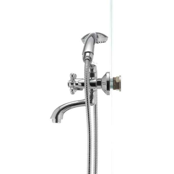Змішувач для ванни Haiba Dominox 142 латунний хромований двохвентильний (HB0905)
