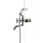 Змішувач для ванни Haiba Dominox 142 латунний хромований двохвентильний (HB0905)