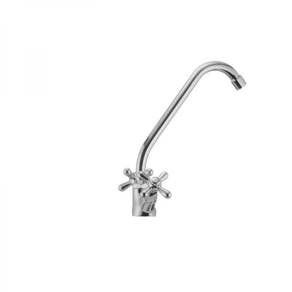 Смеситель для кухни Haiba Dominox 271 латунный хром, двухвентильный (HB0941)